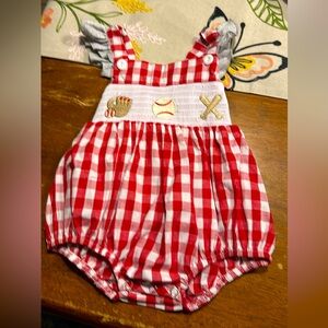 Infant baseball outfit